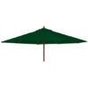 Blount Round 2700mm Fabric Parasol With Pulley In Green