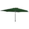 Loxe Tilt And Crank Olefin 2700mm Fabric Parasol In Green