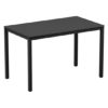 Extro Rectangular Wooden Dining Table In Black