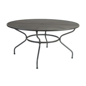 Prats Outdoor Round 1500mm Metal Dining Table In Grey