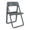 Durham Polypropylene Dining Chair In Dark Grey