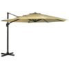 3.5m X-Large Hanging Banana Parasol Parasol Beige