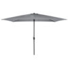 3m x 2m Rectangular Garden Parasol- Grey