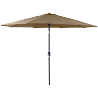 2.7m Metal Garden Parasol – Taupe