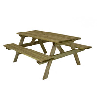 Charles Bentley Superior Wooden Picnic Table FCS® Certified