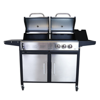 Adelaide Gas & Charcoal BBQ Grill - Stainless Steel