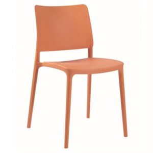 Javes Polypropylene Side Chair In Orange