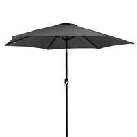 2.7m Metal Garden Parasol – Grey