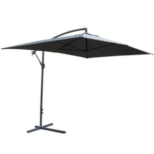 Peebles Rectangular Fabric Overhang Parasol With Steel Frame