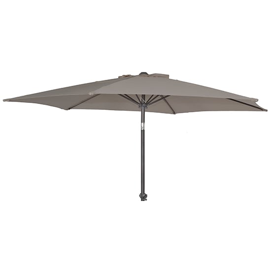 Prats Outdoor Aluminium Tilt And Crank Parasol In Grey