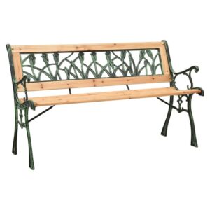 Adyta Outdoor Wooden Tulip Design Seating Bench In Natural