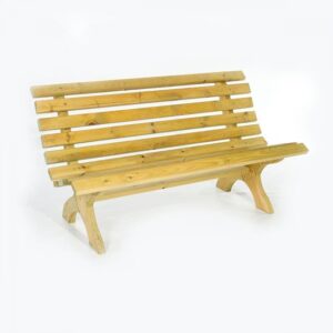 Lars Teak Wood Garden 3 Seater Bench In Teak