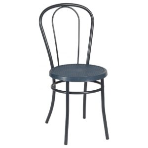 Ukiah Metal Bistro Chair In Slate Blue